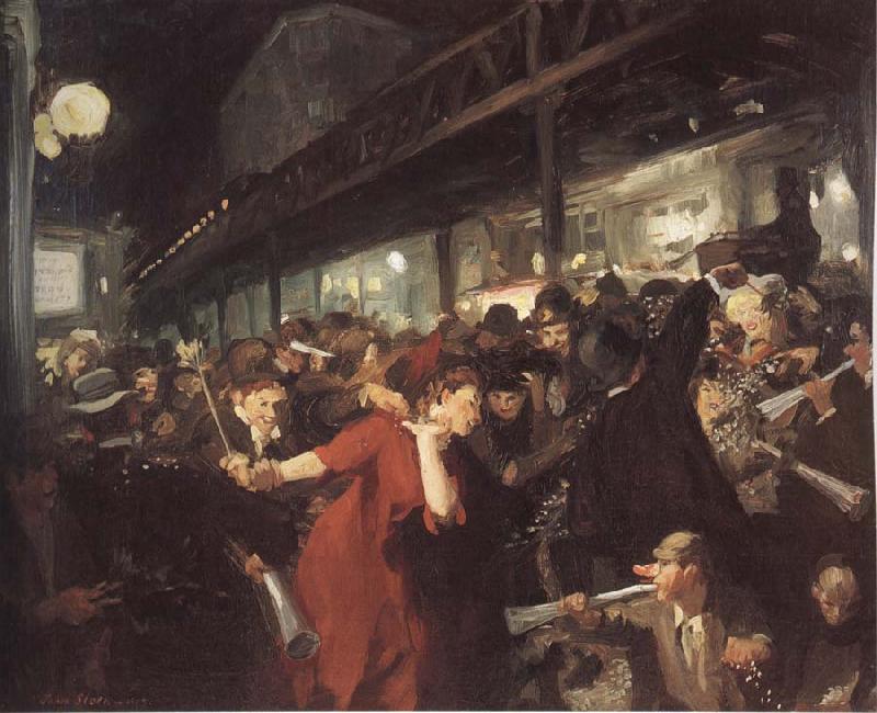 John sloan Election at night